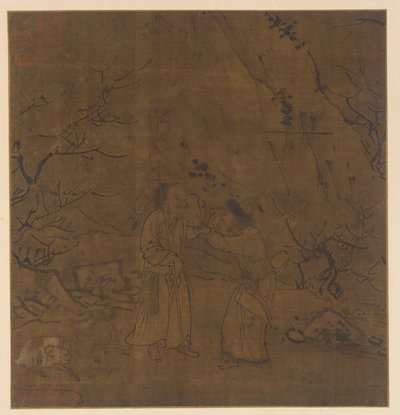 सु वू और ली लिंग की अश्रुपूर्ण विदाई, मिंग राजवंश, 1368-1644। द्वारा अज्ञात