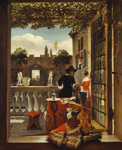 द टेरेस, सी. 1660. द्वारा अज्ञात