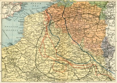 पश्चिमी मोर्चे पर युद्ध का रंगमंच, c1920। द्वारा अज्ञात