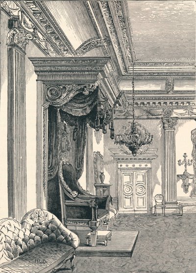 सिंहासन कक्ष डबलिन कैसल, 1896 द्वारा अज्ञात