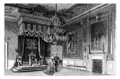 सिंहासन कक्ष, सेंट जेम्ज़ पैलेस, लंदन, c1888 द्वारा अज्ञात