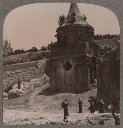 यहोशापात की घाटी में अबशालोम का मकबरा, c1900 द्वारा अज्ञात