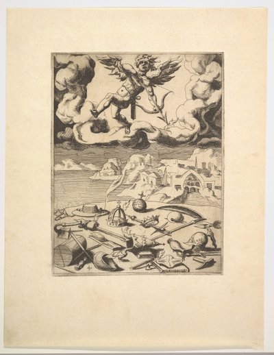 पेट्रार्क के विजयों से प्रेम की विजय, ca. 1548-1549। द्वारा अज्ञात