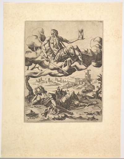 पेट्रार्क के विजय से समय की विजय, ca. 1548-1549। द्वारा अज्ञात