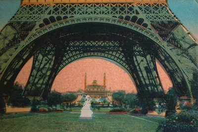 Tiffadéro को एफिल टॉवर, पेरिस, c1920 के तहत देखा गया द्वारा अज्ञात