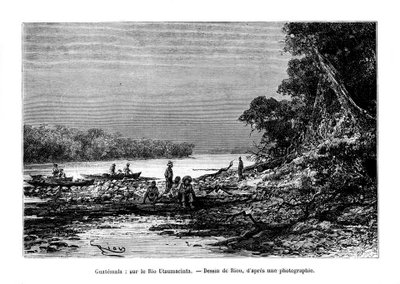 उस्सुमिंटा नदी, दक्षिणपूर्वी मैक्सिको और पश्चिमोत्तर ग्वाटेमाला, 19 वीं शताब्दी द्वारा अज्ञात