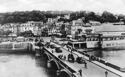 Touques, Trouville, फ्रांस, c1920s पर पुल द्वारा अज्ञात