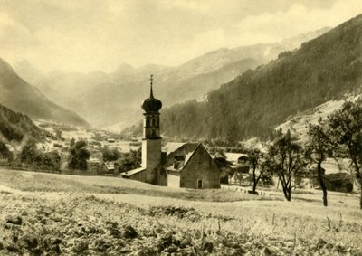 Gortipohl, ऑस्ट्रिया में Sankt Nikolaus का चर्च, c1935। द्वारा अज्ञात