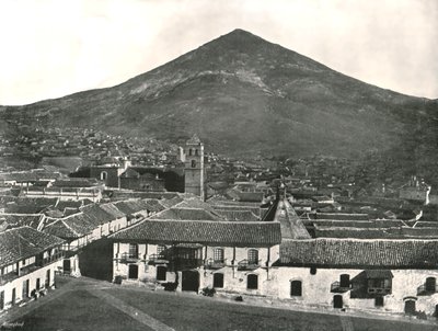 शहर और पहाड़, पोटोसी, बोलीविया, 1895। द्वारा अज्ञात