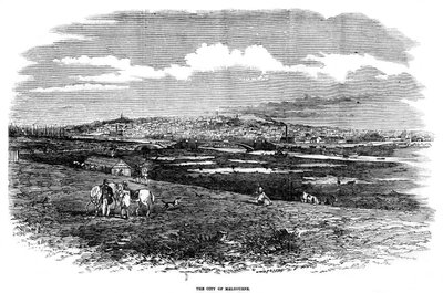 मेलबर्न शहर, ऑस्ट्रेलिया, 1855 द्वारा अज्ञात