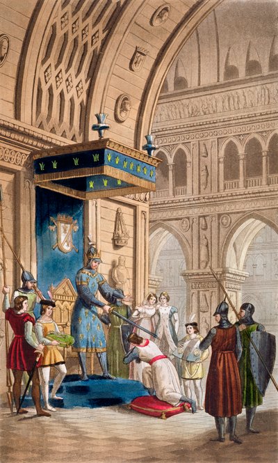 'द क्रिएटिंग ऑफ़ ए नाइट टेम्पलर', c1820-1830 द्वारा अज्ञात