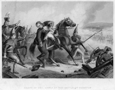 ट्रेंटन की लड़ाई में कर्नल रावल की मृत्यु, 1776 द्वारा अज्ञात