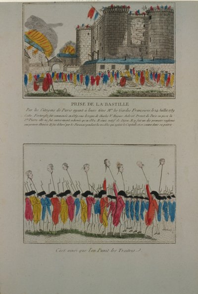 बैस्टिल का विध्वंस, 14 जुलाई, 1789, 1789 द्वारा अज्ञात