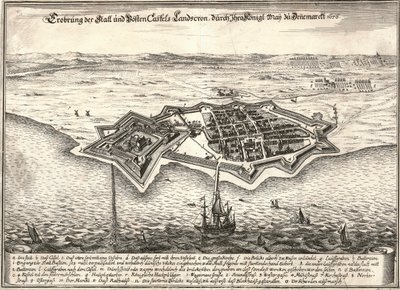 लैंडस्क्रोना, स्वीडन की किलेबंदी, 1676 में स्कैनिया युद्ध में डेन्स द्वारा कब्जा कर ली गई द्वारा अज्ञात