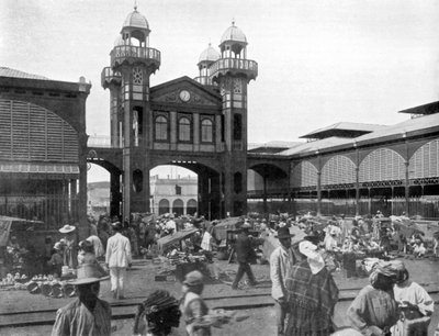 मार्केट प्लेस, पोर्ट-औ-प्रिंस, हैती, 1926 द्वारा अज्ञात