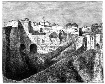 यरूशलेम की दक्षिणी प्राचीर, c1890 द्वारा अज्ञात