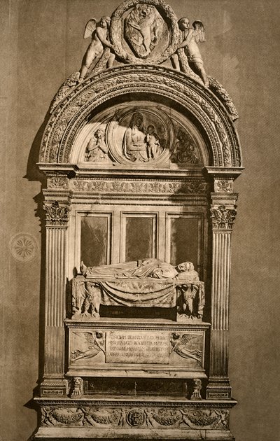 लियोनार्डो ब्रूनी की कब्र c1369-1444, सांता क्रोस की बेसिलिका, फ्लोरेंस, 1882 द्वारा अज्ञात