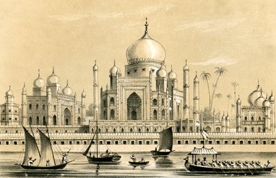 1847 में आगरा में अकबर खान के पसंदीदा सुल्तान का मकबरा द्वारा अज्ञात