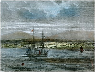 मौना लोआ के ज्वालामुखी और मौना के द्वीप, हवाई, c1880 द्वारा अज्ञात