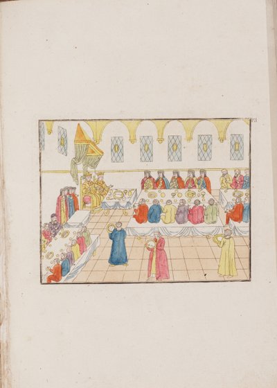 ज़ार मिखाइल फोडोरोविच और येवदोकिया लुक्यानोवना का विवाह समारोह, 1810 द्वारा अज्ञात