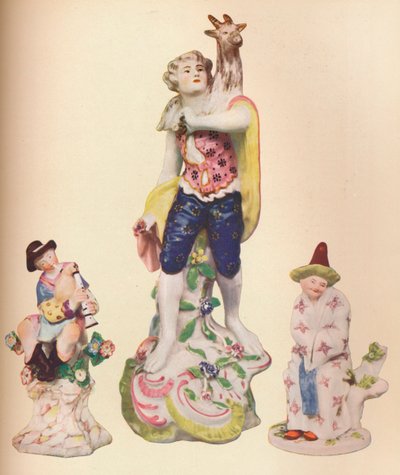 द वैलेस इलियट कलेक्शन से तीन चीन के आंकड़े, c1775 द्वारा अज्ञात