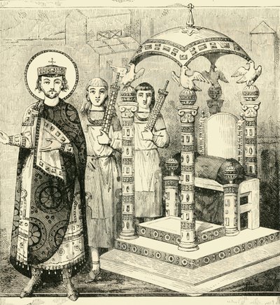 बीजान्टिन सम्राटों का सिंहासन, 1890। द्वारा अज्ञात
