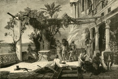 Capreae पर Tiberius, 1890। द्वारा अज्ञात