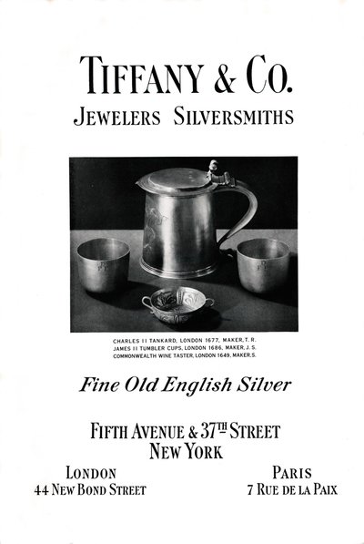 टिफ़नी एंड कंपनी विज्ञापन, 1937 द्वारा अज्ञात