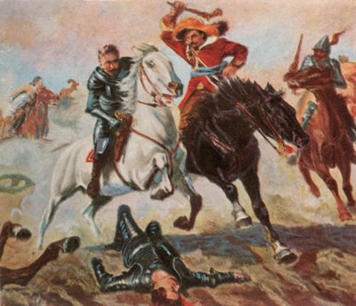 लिली की लड़ाई के बाद टिल्स की उड़ान, 4 अप्रैल 1632, 1936। द्वारा अज्ञात