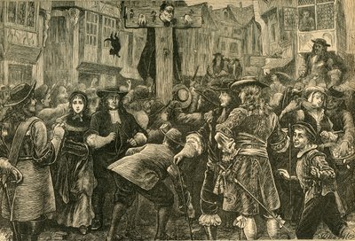 टाइटस ओट्स इन द पिलोरी, 1685, 1897। द्वारा अज्ञात
