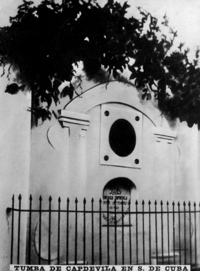 सैंटियागो डे क्यूबा में कैपदेवीला का मकबरा, 1871, 1920 द्वारा अज्ञात