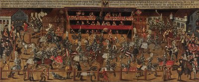 एंटवर्प में टूर्नामेंट, 1498। द्वारा अज्ञात