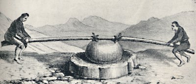 ट्रैपिची या मिल का उपयोग लैवेरडोस या गोल्ड वाशिंग्स में किया जाता है, c1826, 1911 द्वारा अज्ञात