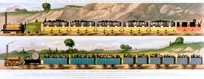 लिवरपूल और मैनचेस्टर रेलवे पर यात्रा, 1831 द्वारा अज्ञात