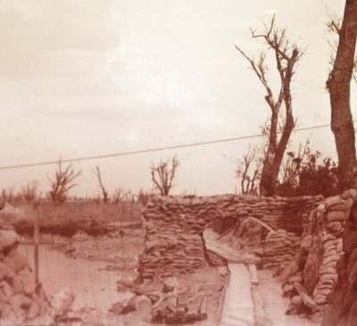 ट्रेंच, डिकस्यूइड, बेल्जियम, c1914-c1918 द्वारा अज्ञात