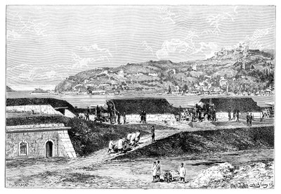 तुर्की बैटरी और काला सागर, तुर्की में 1895 में बोस्फोरस का प्रवेश द्वार द्वारा अज्ञात