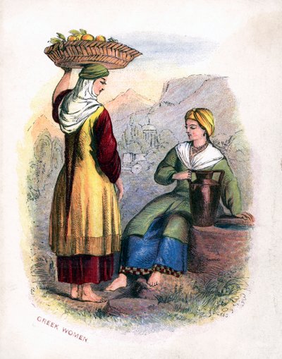 दो ग्रीक महिलाएं, c1809 द्वारा अज्ञात