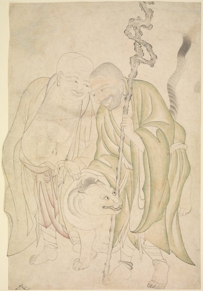 Two Lohans, ca. 1480.  द्वारा अज्ञात