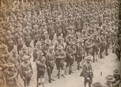 15 अगस्त, 1917 को लंदन के माध्यम से मार्च से पहले संयुक्त राज्य अमेरिका की परेड, जब वे थे द्वारा अज्ञात