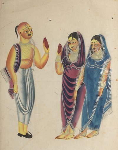 1800 महिलाओं के साथ वैष्णव भक्त। द्वारा अज्ञात