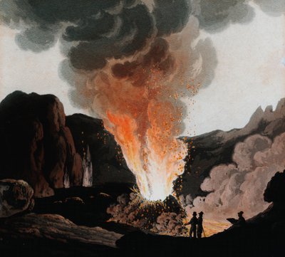विसुवियस प्रस्फुटन, इटली, c1815 द्वारा अज्ञात