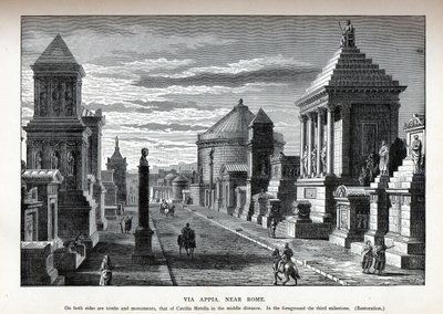रोम पुनर्निर्माण के माध्यम से वाया अपिया, 1882 द्वारा अज्ञात