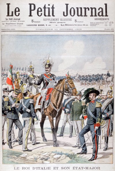विक्टर इमैनुएल III, इटली के राजा और उनका राज्य-प्रमुख, 1903 द्वारा अज्ञात
