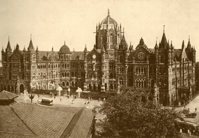 विक्टोरिया स्टेशन, बॉम्बे, 1930। द्वारा अज्ञात