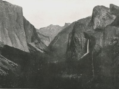 आर्टिस्ट पॉइंट, योसेमाइट वैली, यूएसए, 1895 से देखें। द्वारा अज्ञात