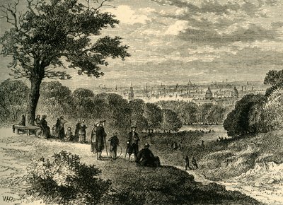 1846, सी 1878 में वन-ट्री हिल, ग्रीनविच पार्क से देखें। द्वारा अज्ञात