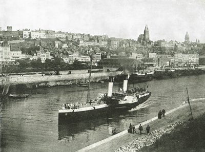 वेस्ट पियर, बोलोग्ने, फ्रांस, 1895 से देखें। द्वारा अज्ञात