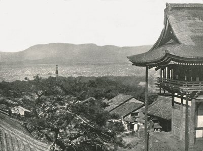 पहाड़ियों, क्योटो, जापान, 1895 से देखें। द्वारा अज्ञात
