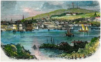 हैलिफ़ैक्स, नोवा स्कोटिया का दृश्य, c1870 द्वारा अज्ञात