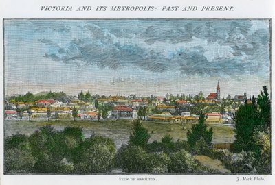हैमिल्टन, विक्टोरिया, ऑस्ट्रेलिया का दृश्य, c1885 द्वारा अज्ञात